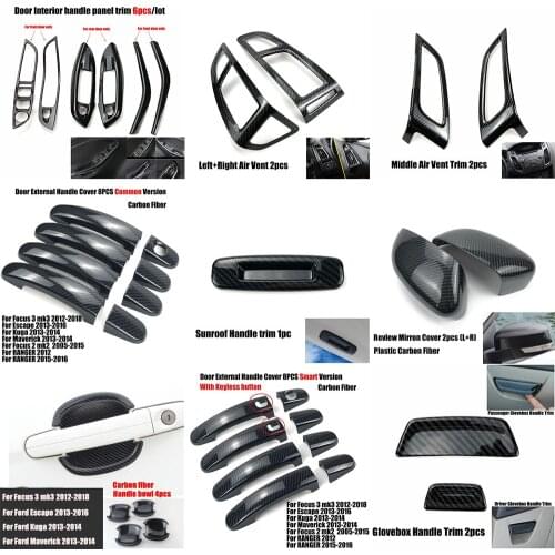 Car Styling Accessories Special Modified Interior Decorative Sticker Trim Case For Ford Focus 3 mk3 Sedan Hatchback 2015-2018