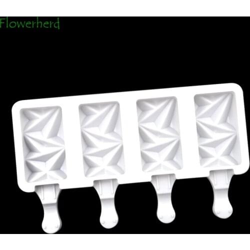 Diamond Silicone Ice Cream Mold DIY Popsicle Mold Baking Ice Cube Mold Does Not Match Stick Ice Tray Cake Decorating Tools