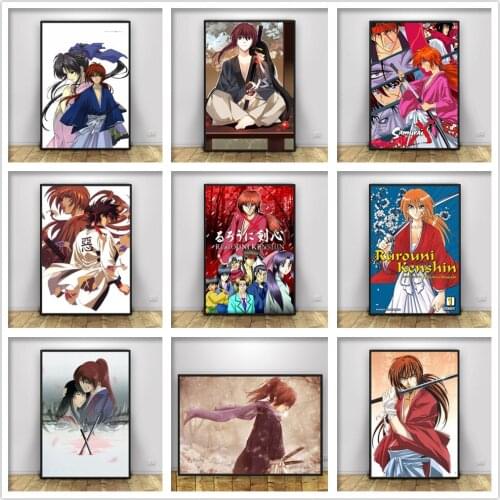 DIY Diamond Painting Anime Movie Rurouni Kenshin Poster Cross Stitch Kit Square Round Diamond Embroidery Boy Girl Wall Crafts