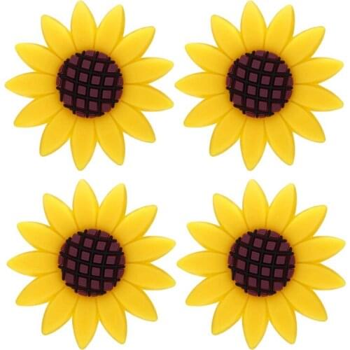 4 Pcs Car Sunflower Accessories Car Air Freshener Sunflower Air Vent Clips Air Vent Decorations Perfume for Cars