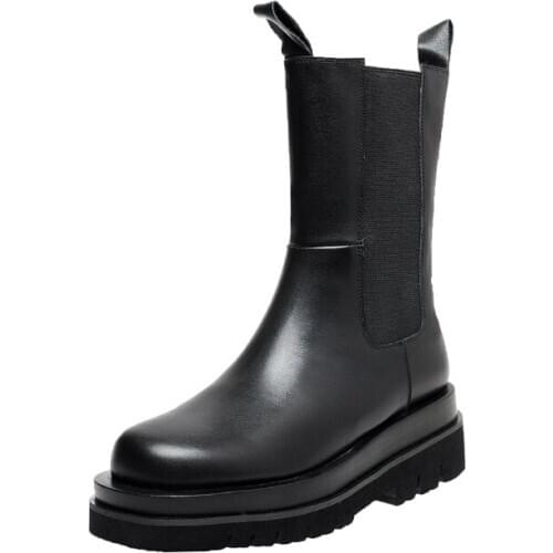 New style Fashion boots Genuine leather Female boots Womens boots Side zipper cowhide Womens shoes