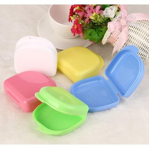 Denture Bath Box Case False Teeth Storage Boxes Container Plastic Artificial Tooth Organizer Teeth Storage Appliance