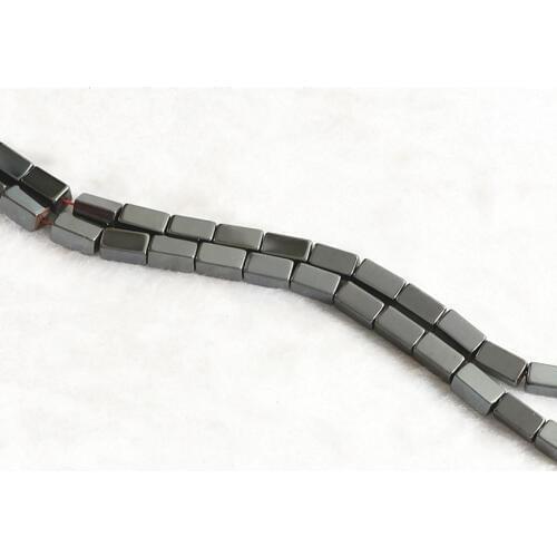 Black Magnetic Hematite Stone New Fashion Diy Jewelry 5x8mm 4x10mm 4x13mm Rectangle Beads Loose Beads 15 Inches B222