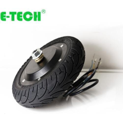 E-tech 8 inch 24v 36v brushless scooter electric brake hub motor
