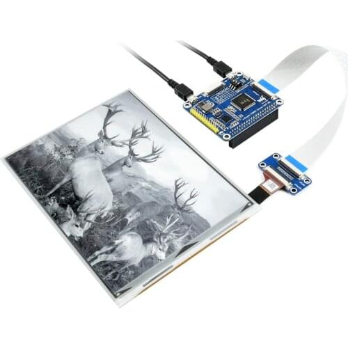 Waveshare 7.8inch E-Ink display HAT for Raspberry Pi, 1872*1404 resolution,IT8951 controller, USB/SPI/I80/I2C interface