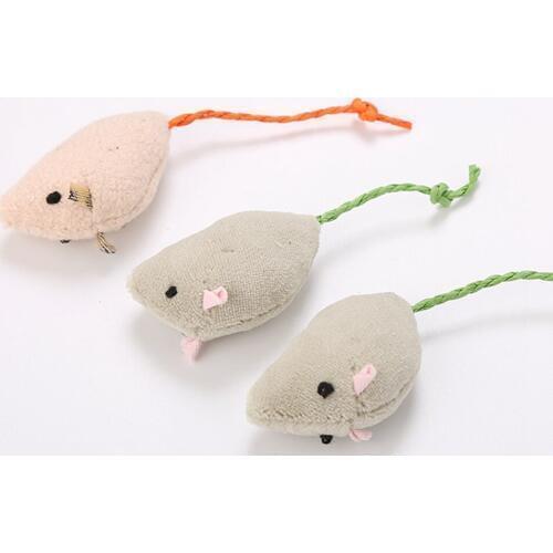 1PCS Random Color Pet Mouse Toy Creative Plush Cat Bite Toy Cat Interactive Toy Cat Mouse Toy Cat Funny Toy Simulation Mouse Toy