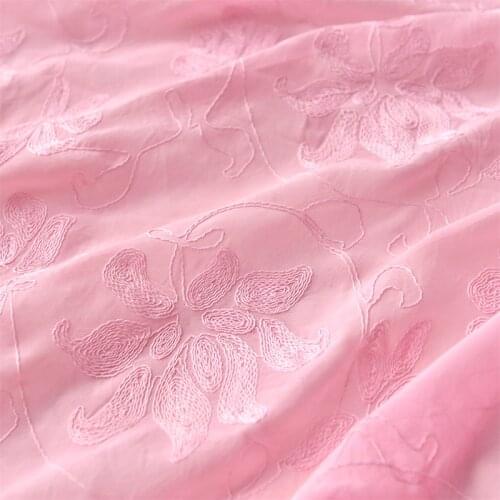 Quality Chiffon tissus pink material Dress shirt blouse clothing curtain fabric