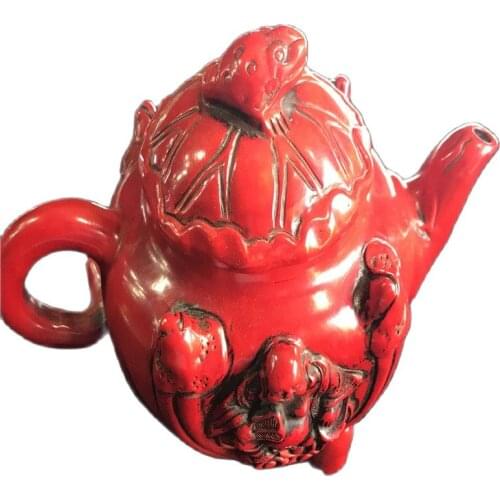 Red Coral antique wood carving creative home decoration ornaments