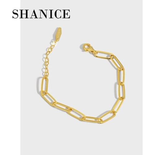 SHANICE Punk S925 sterling silver Small design, cool style ins niche design cool style simple all-matched Bracelet Birthday Part