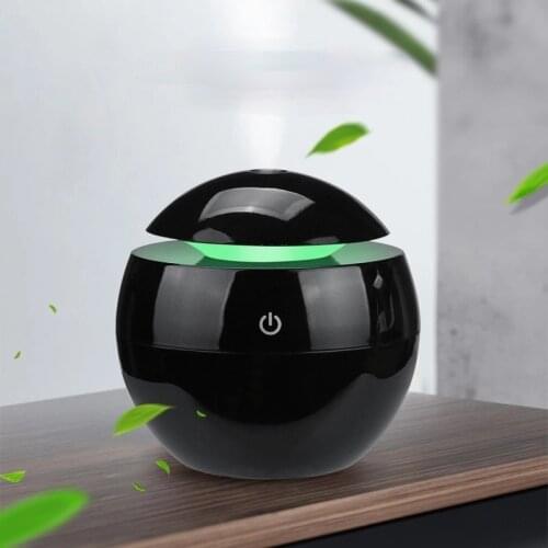 Mini Air Humidifier Ultrasonic USB Aroma Diffuser Wood Grain LED Night Light Electric Essential Oil Diffuser Aromatherapy