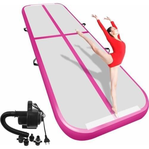 Inflatable Gymnastics Airtrack Tumbling Air Track 3M 4M 5M Floor Trampoline Air Pump For Home Use/training/cheerleading/beach