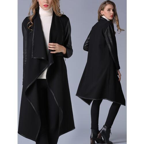 Latest2017 autumn and winter haute fashion casual and comfortable clothing blended windbreaker Ms. coat Overcoat B427