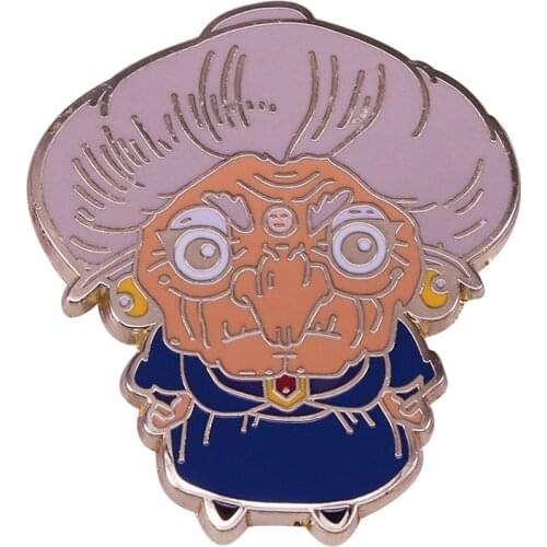 P5329 Dongmanli Witch Anime Figures Metal Brooch Enamel Pins Badge Backpack Bag Collar Lapel Jewelry