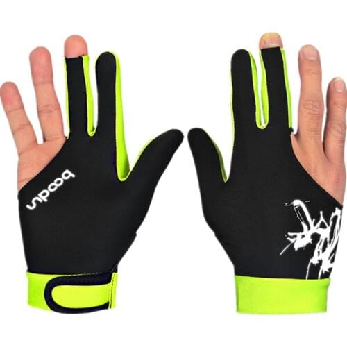 1 Pcs Billiard Gloves Three Fingered Pool Snooker Glove for Men Women Fits Left and Right Hand Pool Table Billiard Accessories