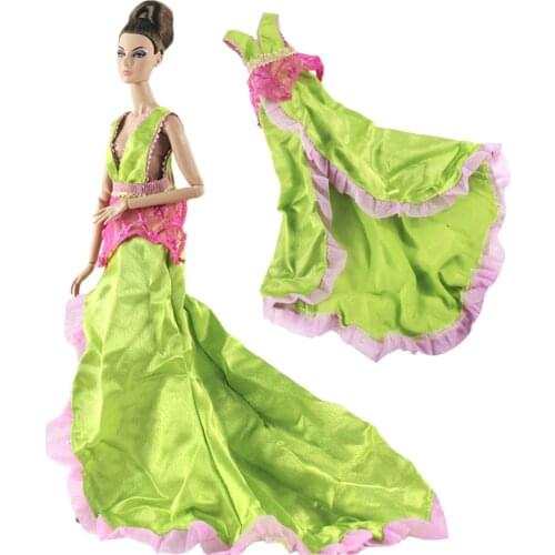 NK Princess Doll Dress Fairy Tales Gown Cosplay Clothes Outfit For Barbie Doll Accessories Toys DIY Movie Wizard Dress N005A