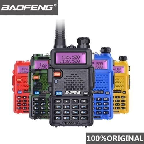 Baofeng UV-5R Walkie Talkie Dual Band Professional 5W 2800mAh UV 5R Ham Two Way Radio UV5R Hunting Radio Station HF Transceiver