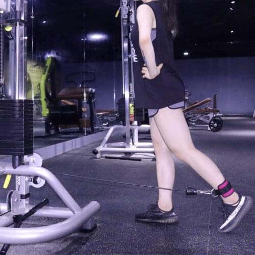 Taekwondo leg strength training fitness ankle buckle strap elastic resistance band pull rope accessories