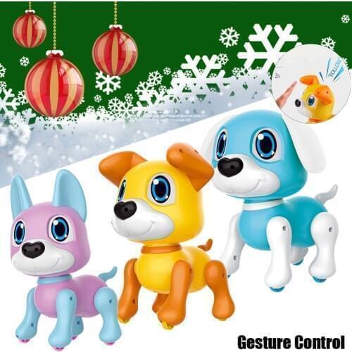 Robot Dog Toy Electronic Intelligent Dog Pet Toy Interactive Puppy with Gesture Sensing Lights and Puppy Sounds for Kids