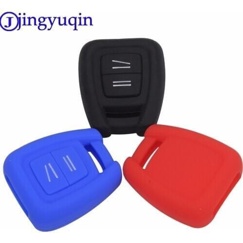 Jingyuqin For Vauxhall Opel Holden Astra Zafira Vectra Tigra Omega Signum Frontera Silicone Case 2 Button Remote Car Key Fob