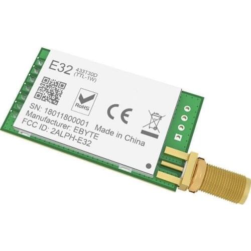 SX1278 LoRa 433MHz 30dBm 1W Serial Port Transceiver E32-433T30D SMA Long Range 433 MHz rf Transmitter and Receiver