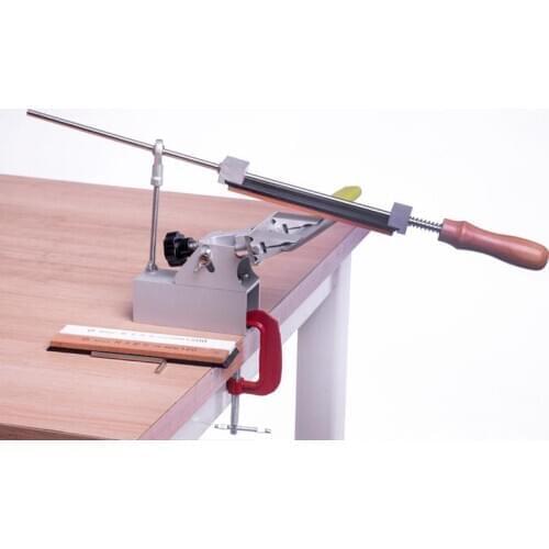 Knife Sharpener Kitchen Tools Rotate The Clamp 360 Degrees Whit 3 Pcs Sharpening Stone