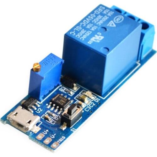 Precise 5V-30V Micro USB Power Relay Timer Control Module Trigger Delay Switch