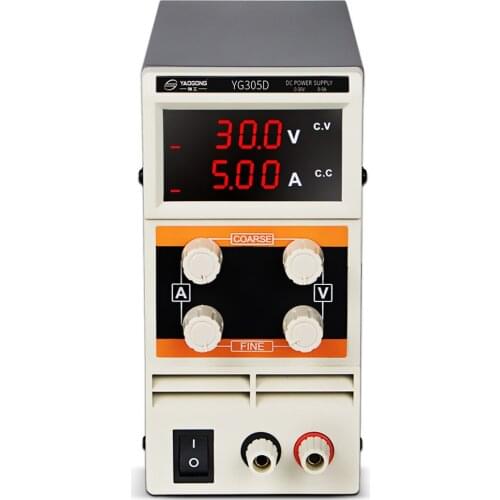 YAOGONG YG305D 30V 5A 3 digit display adjustable mobile phone computer maintenance power supply regulated DC power supply