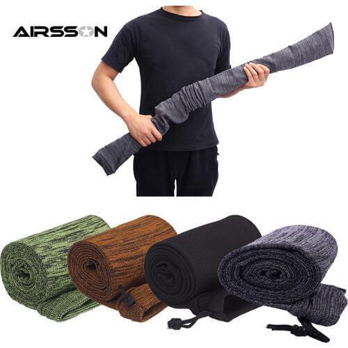 54"/14" Airsoft Rifle Gun Socks Tactical Hunting Shooting Gun Pistol Protector Cover Holster Silicone Treated Fishing Rod Sleeve