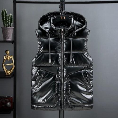 Ymwmhu New Fashion 2020 Vest Men Waistcoat Sleeveless Jackets Hooded Autumn Winter Warm Mens Vests Bodywarmer Down Vest Men 5XL