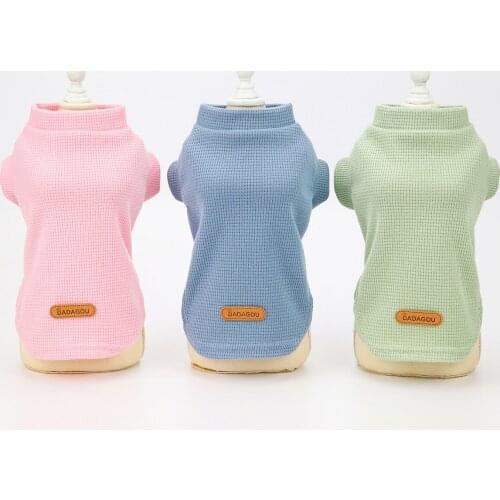 10PC/Lot Puppy Dog Summer Clothes for Small Dog Shirts Chihuahua Dogs Cotton Vest Pet Clothes