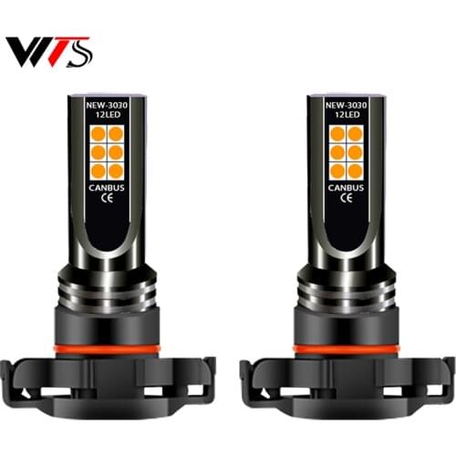 2pcs Car LED Fog Lamps Headlight Lights H8 H9 H11 H16JP EU 9005 HB3 9006 HB4 H4 H7 Bulbs White Pink Yellow Daytime Running Light