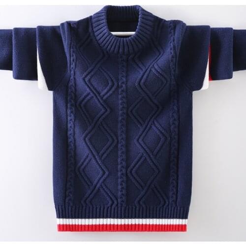 Boys pullover knitting Sweater Childrens sweater Winter Childrens clothing Keep warm New Cotton Clothing O-Neck Sweater
