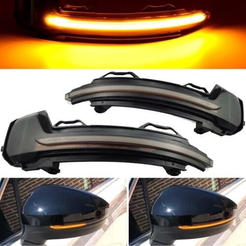 For Volkswagen for VW Tiguan MK2 II R 5N 2017-2019 arrow light LED Side Wing Dynamic Turn Signal Light Rearview Mirror Indicator