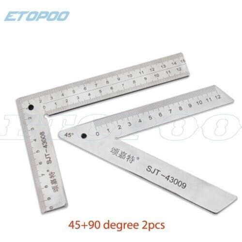 Stainless steel door and window angle ruler 45 degree 90 degree square ruler aluminum alloy steel door and window measurement