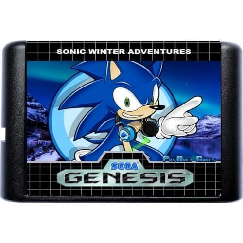 Sonic Winter Adventures 16 Bit MD Game Card For Sega Mega Drive For Genesis