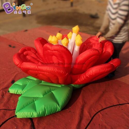 Personalized 1.6x1.5x0.9 meters inflatable flower decoration / big inflatable vases flower / inflatable flower backdrop toys