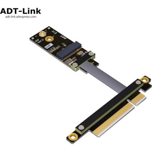 PCIe x8 to M.2 A.E. key WiFi transfer extension cord Cable For wireless card ADT-LINK 8G/bps pci-express x8 M2 AE 5cm - 100cm