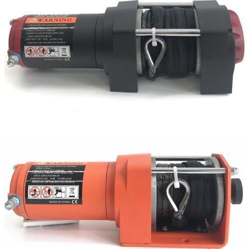 12v Electric Winch - 3000lb Dyneema Synthetic Rope - ATV ,Off Road Two options Electric Winch