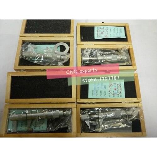 5-30mm 25-50mm 50-75mm 75-100mm 4pcs/set Inside micrometer spiral micrometer Inner hole measurement tools