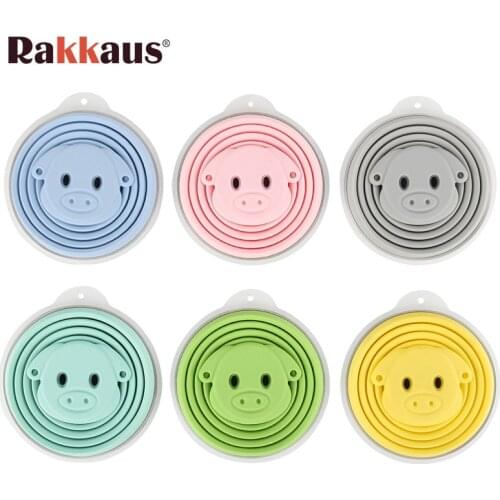 Cute Pig Folding Silicone Coffee Cup Portable Telescopic Drinking Tea Cups Collapsible Teacup With Lids Travel Accessories Tazas