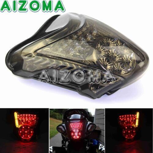 Motorcycle LED Taillight Assembly For Suzuki Hayabusa GSXR1300 2008-2009 Red Brake Stop Tail Light w/ Amber Turn Signal Lamp