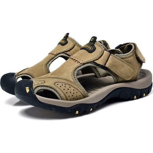 Cuero hombre beach playa da zandalias sandals-men 2020 genuine sandel sandalen sandale de sandal vietnam summer sandalia ete v