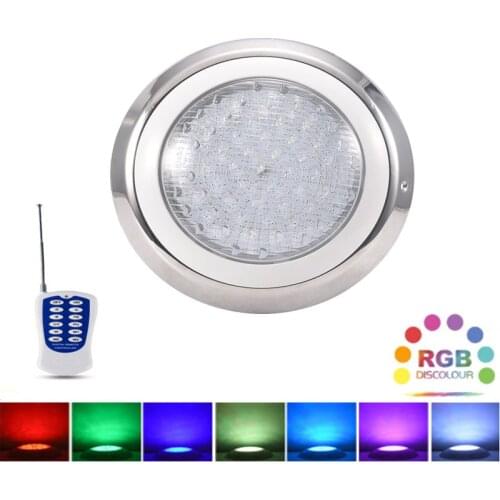 Stainless Steel Ip68 Led Swimming Pool Light 20W30W 40W 50W 60W Silver Waterproof Lamps Underwater Lights AC12V RGB Piscina Lamp