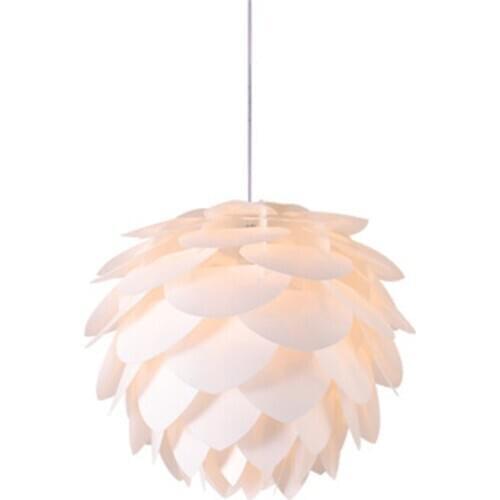 Nordic Pinecone Chandelier Table Lamp Living Room Light Bedroom Lamp Dining Room Chandelier White