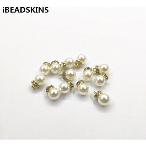 New arrival! 15x10mm Imitation pearls Round charm/Connectors for Necklace,Earrings parts, Accessories,hand Made Jewelry DIY