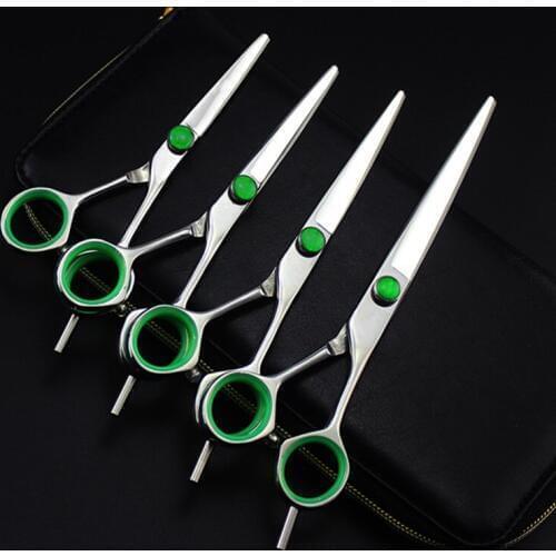 Professional japan 440c 5 / 5.5 / 6 / 7 inch hair scissors cutting barber makas haircut thinning shears hairdressing scissors