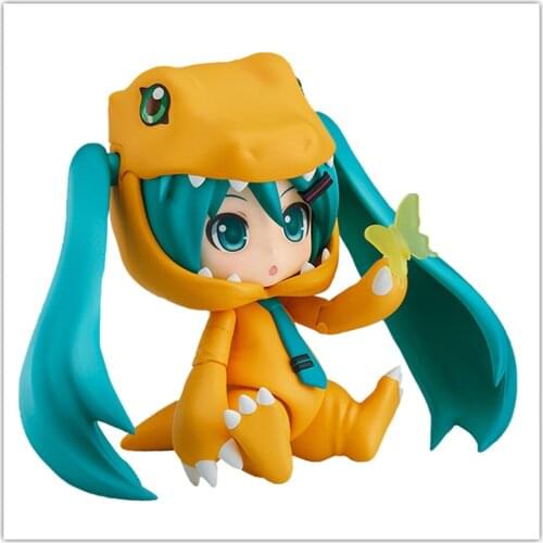 Original Gsc Anime Figure Hatsune Miku Cosplay Agumon Digimon Q Version Action Figure Collection Model Kids Toys Exquisite Boxed