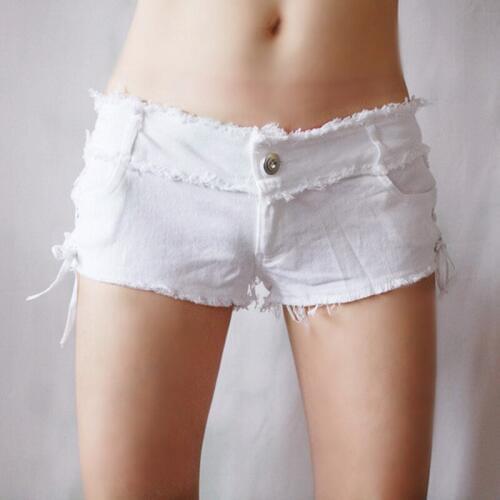 Sexy Women Tassel Low Rise Waist Hot Short Sexy Denim Booty Sexy Jeans Shorts Cute Micro Mini Short Club Wear Plus Size F26