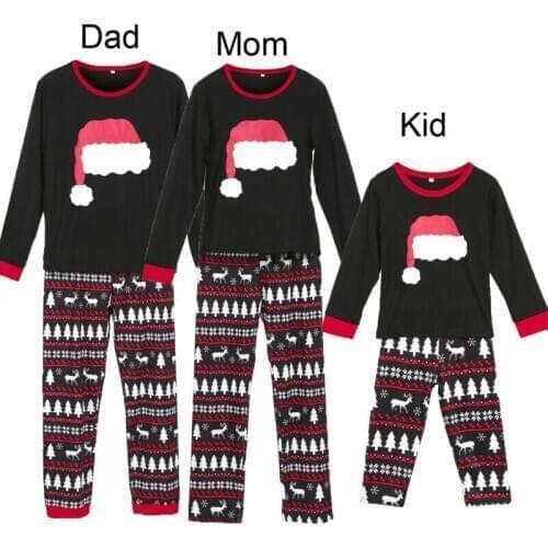 New Family Matching Christmas Pajamas Set Women Baby Kid Dad Adult PJs Fun Sleepwear Nightwear Casual Clothes Xmas Outfits Brand