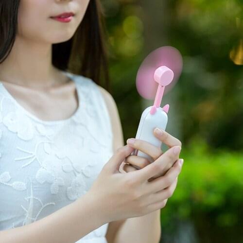 2019 New Portable Foldable Handheld Mini USB Fan desk air conditioner humidification cooling Rechargeable Flexible Fan
